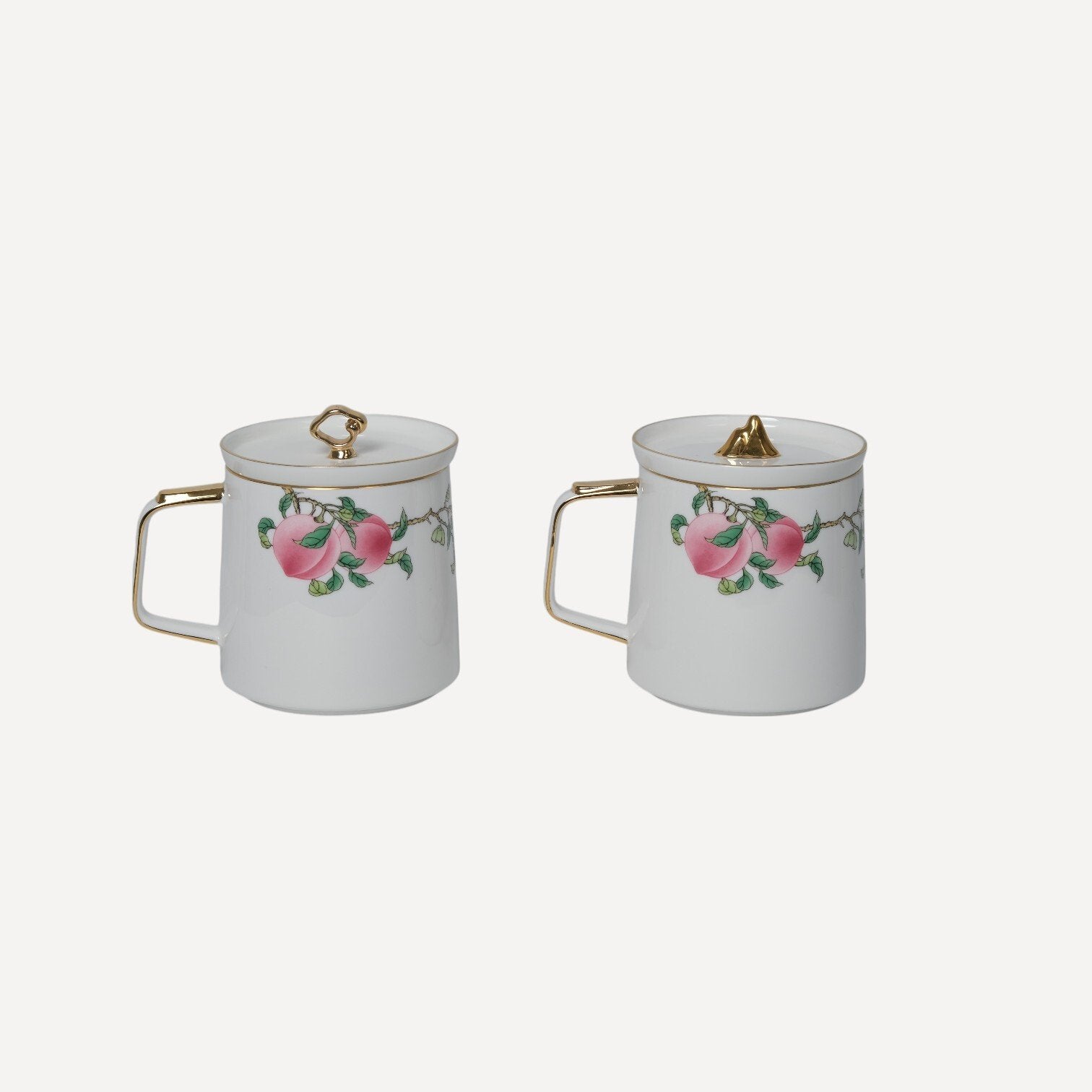 Altın Detaylı Porselen İkili Sunum Seti 