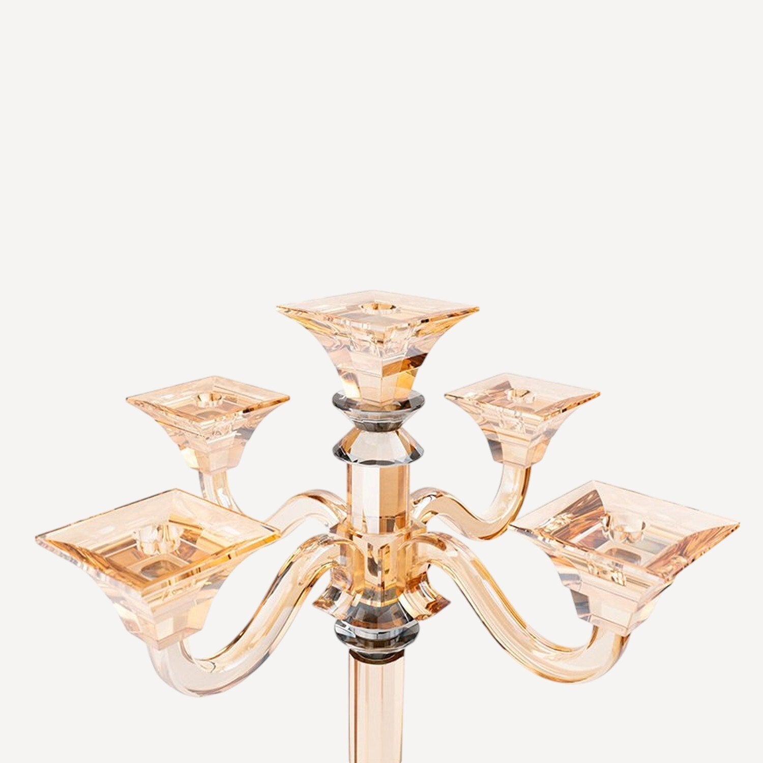 Amber Füme 5'li Şamdan