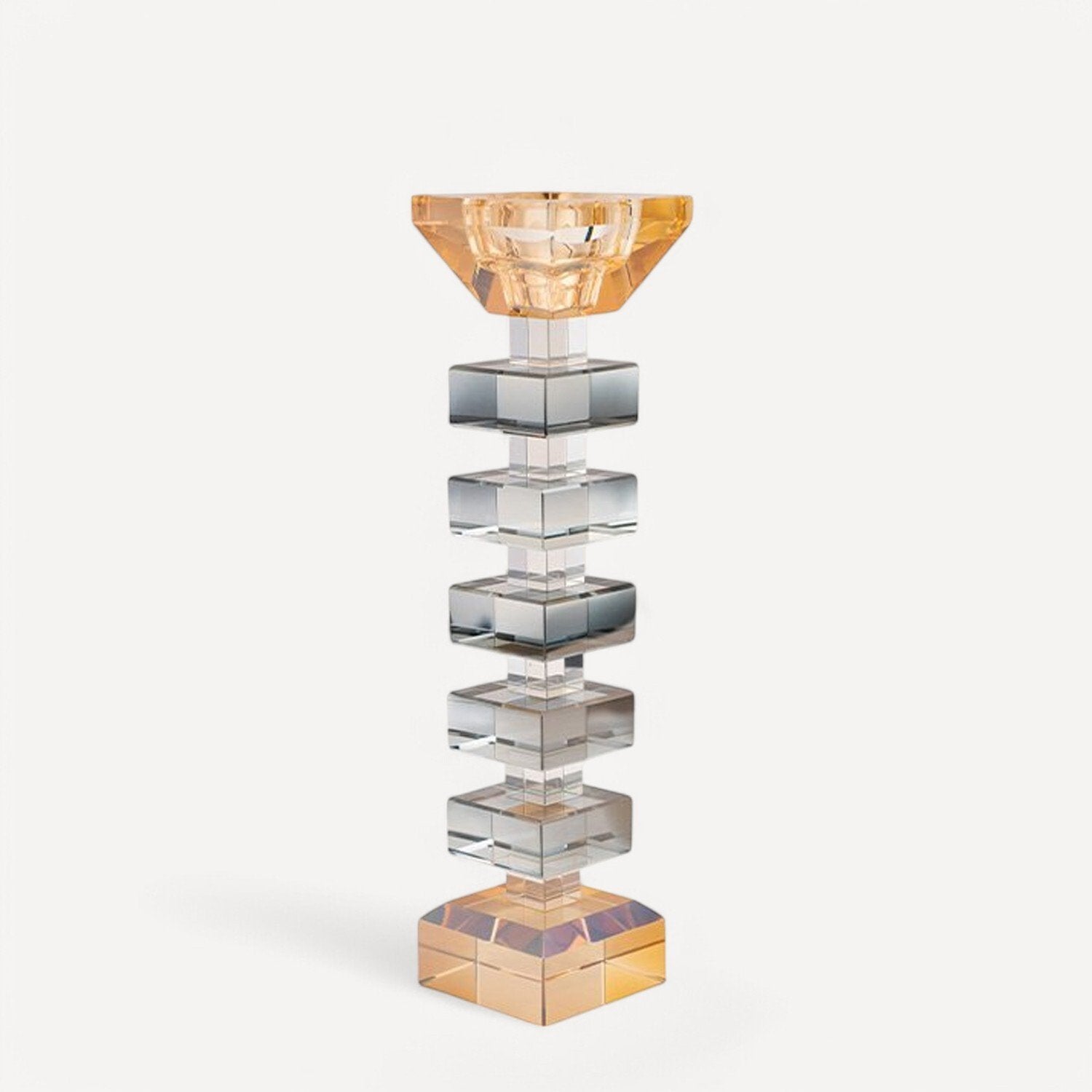 Füme Amber Cam Mumluk Büyük