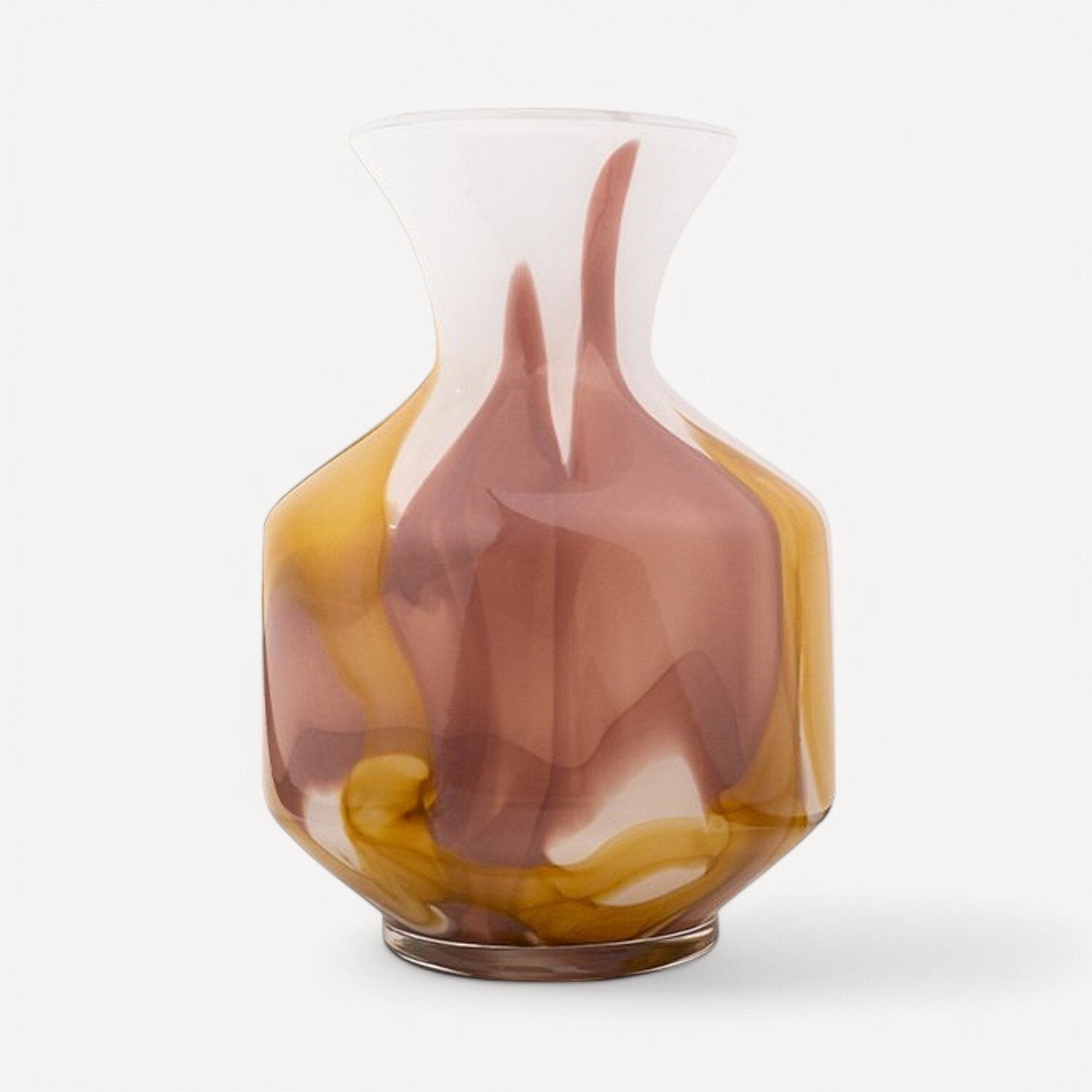 Geniş Boğazlı Cam Vazo