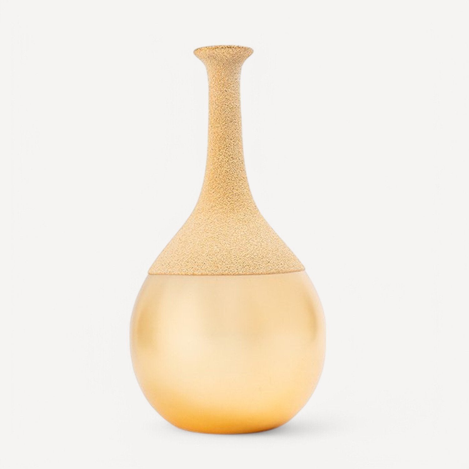 Altın İnce Ağızlı Vazo