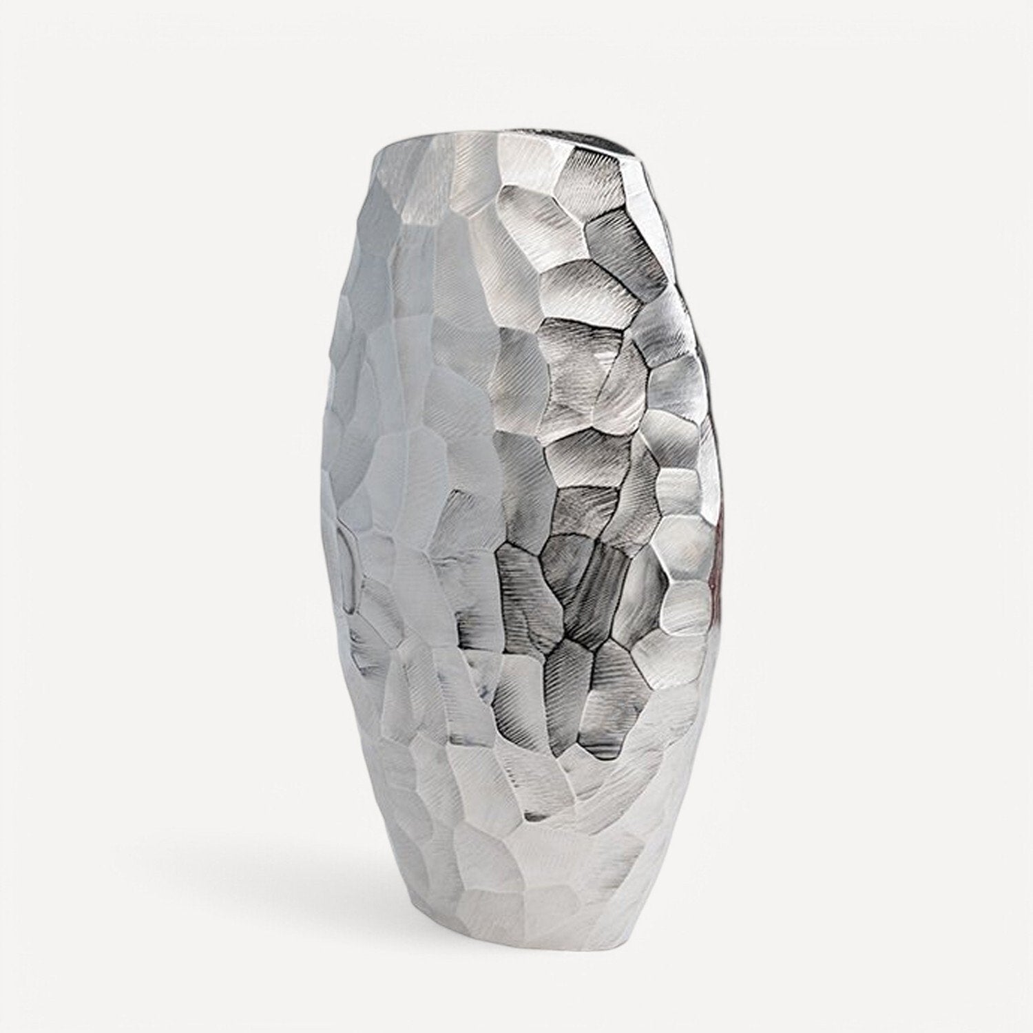 Gümüş Oval Vazo