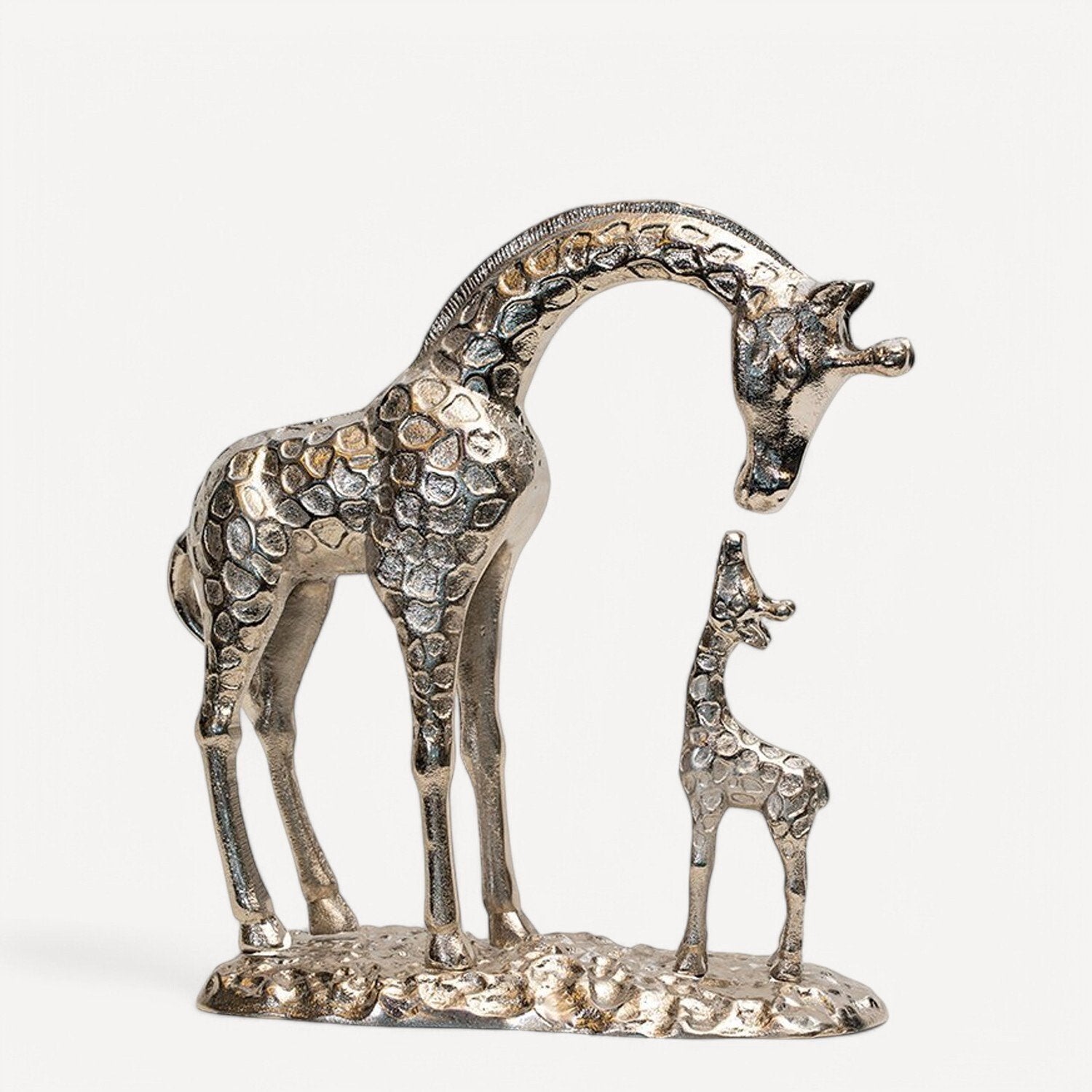 Zürafa Gümüş 2'li Zürafa Dekor