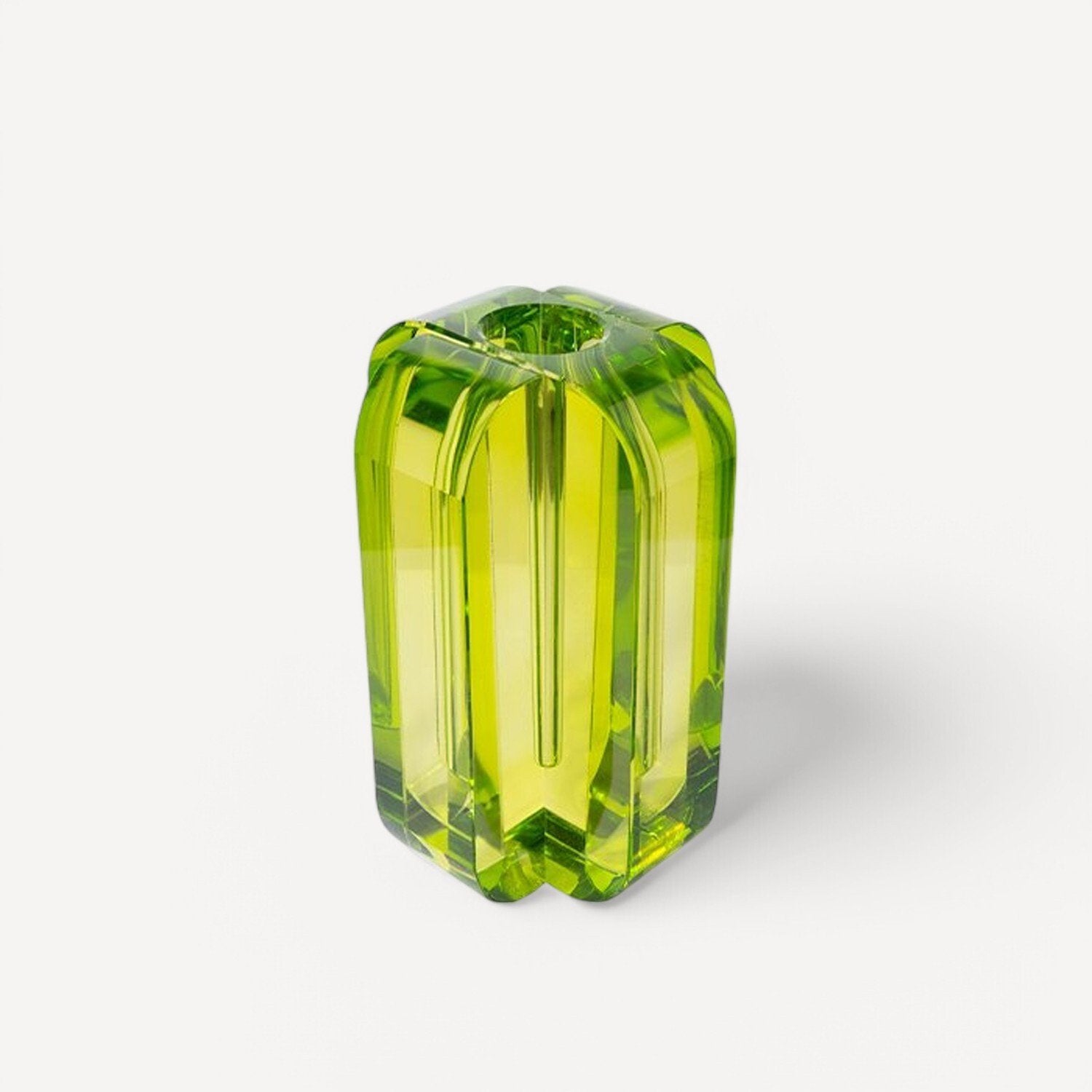 Yeşil Cam Stil Vazo