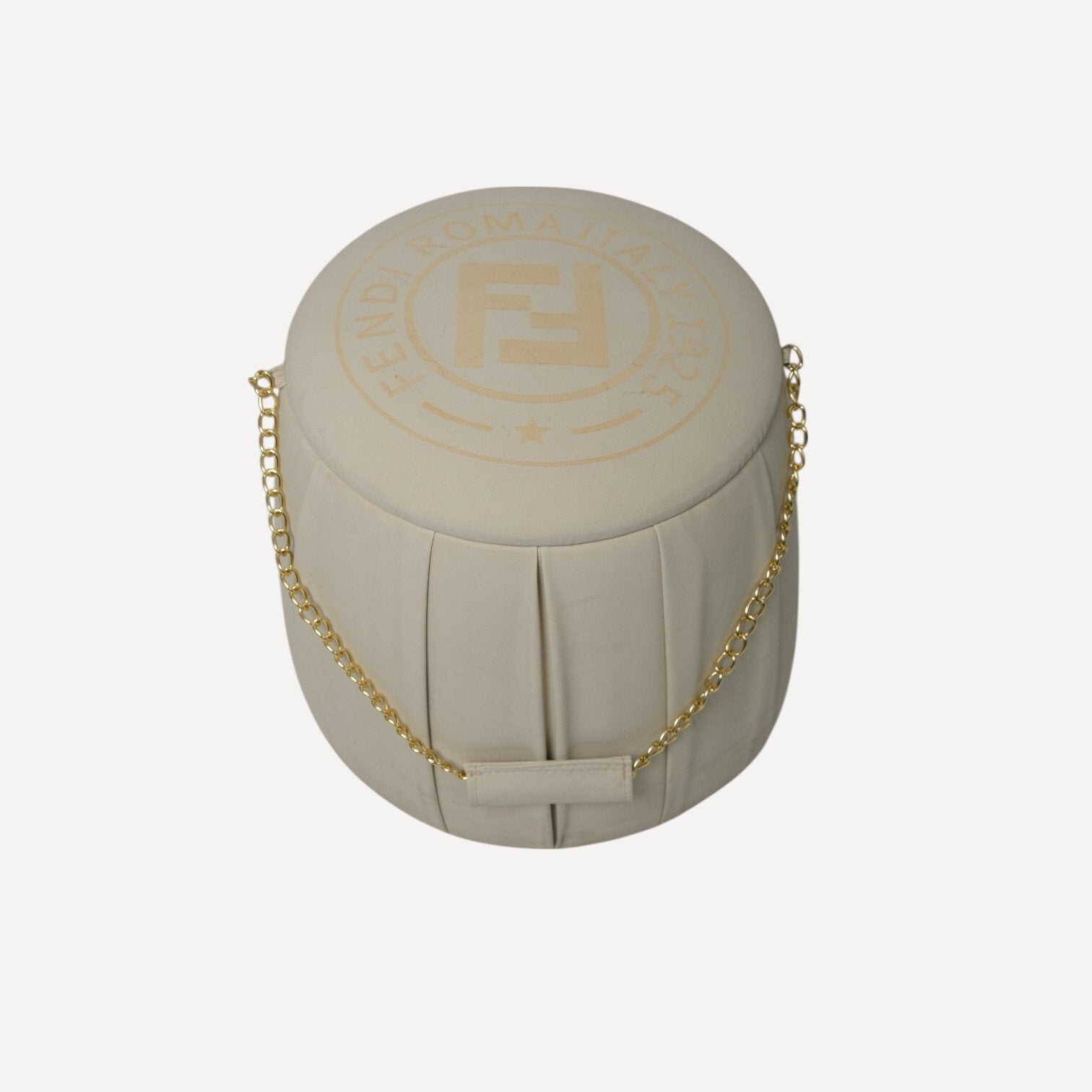 Fendi Roma Zincir Detaylı Yuvarlak Puf