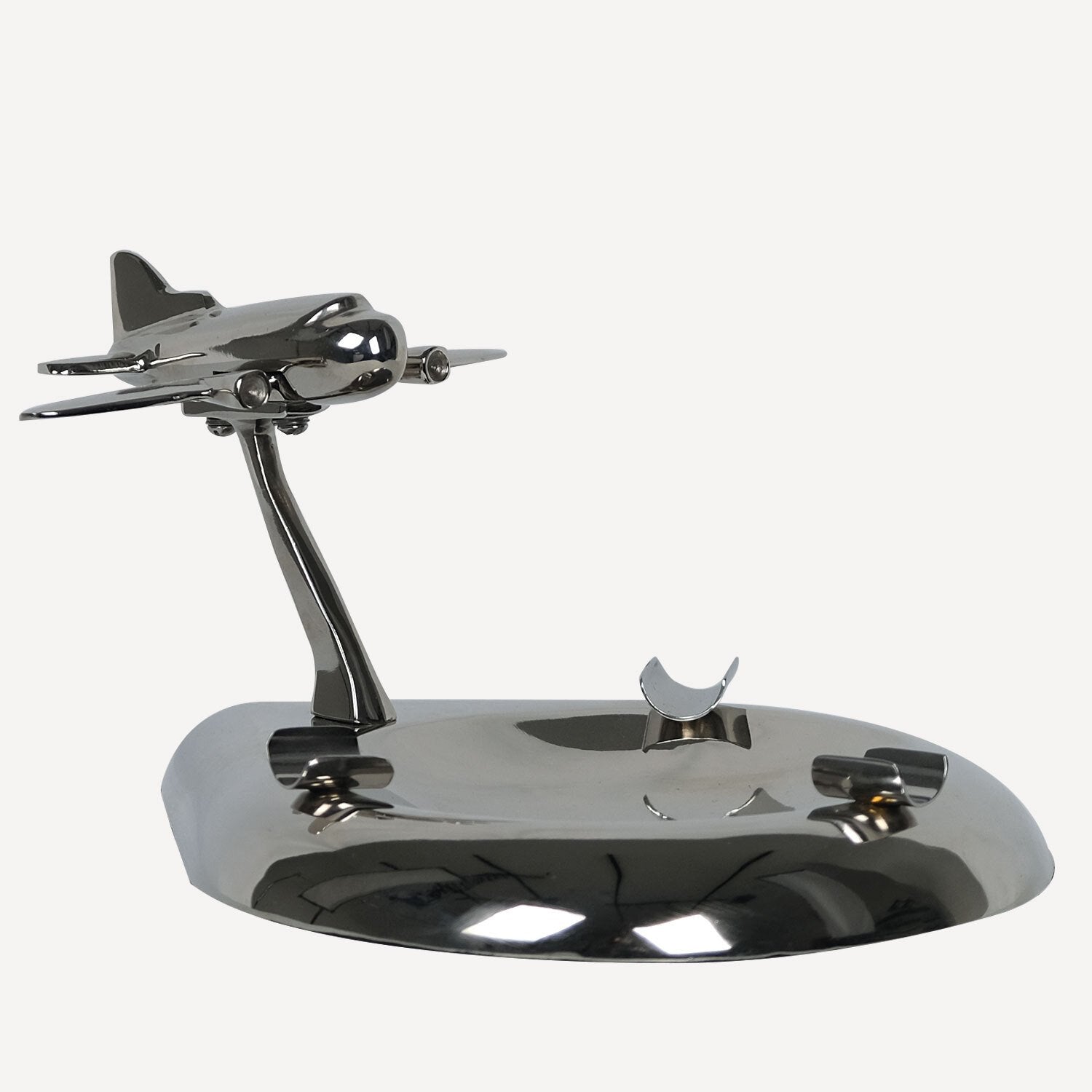 Uçak Figürlü Metal Puro Standı