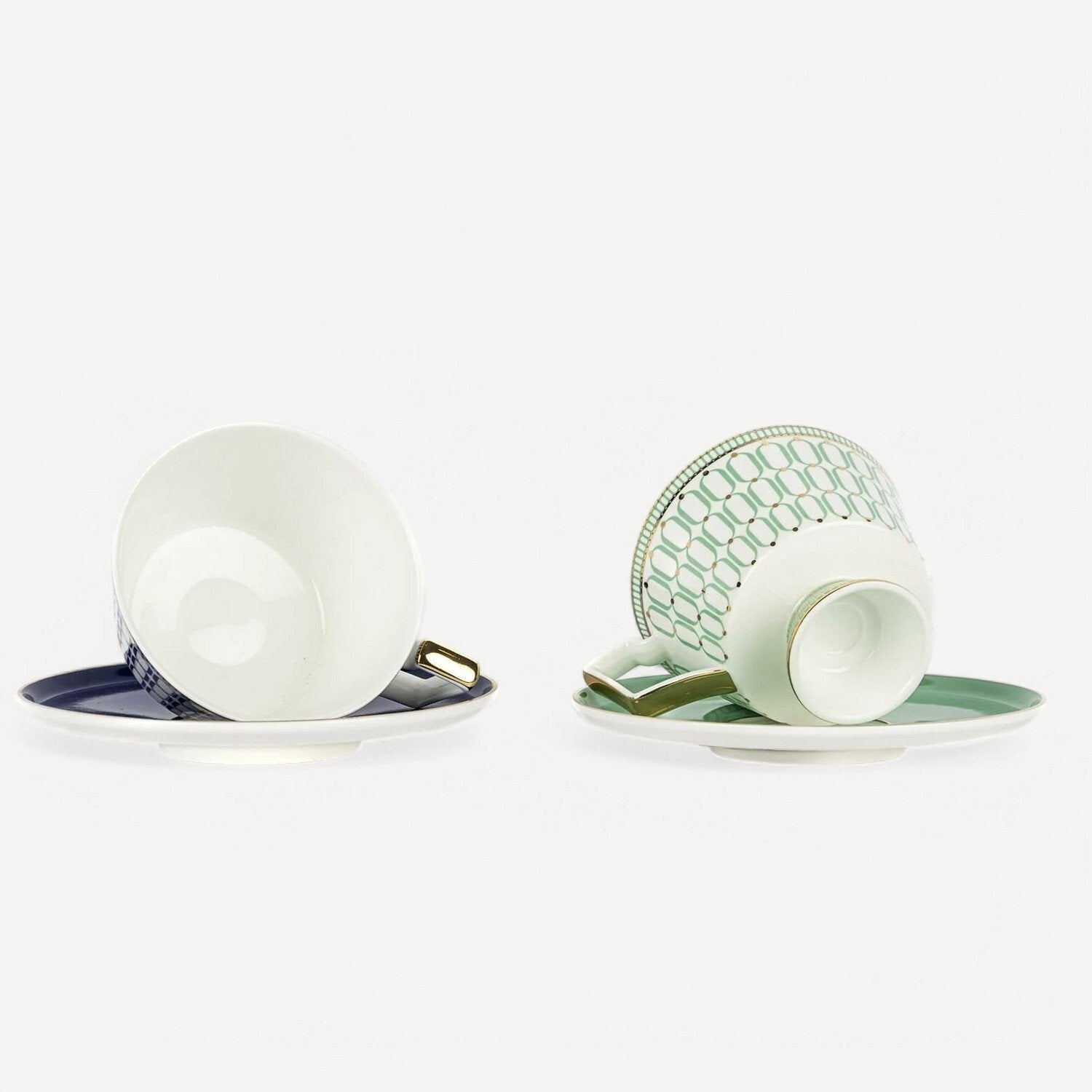 İndigo 2'li Ay Fincan Seti