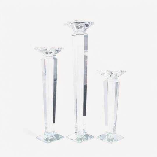 Cam Kristal Büyük Boy Mumluk