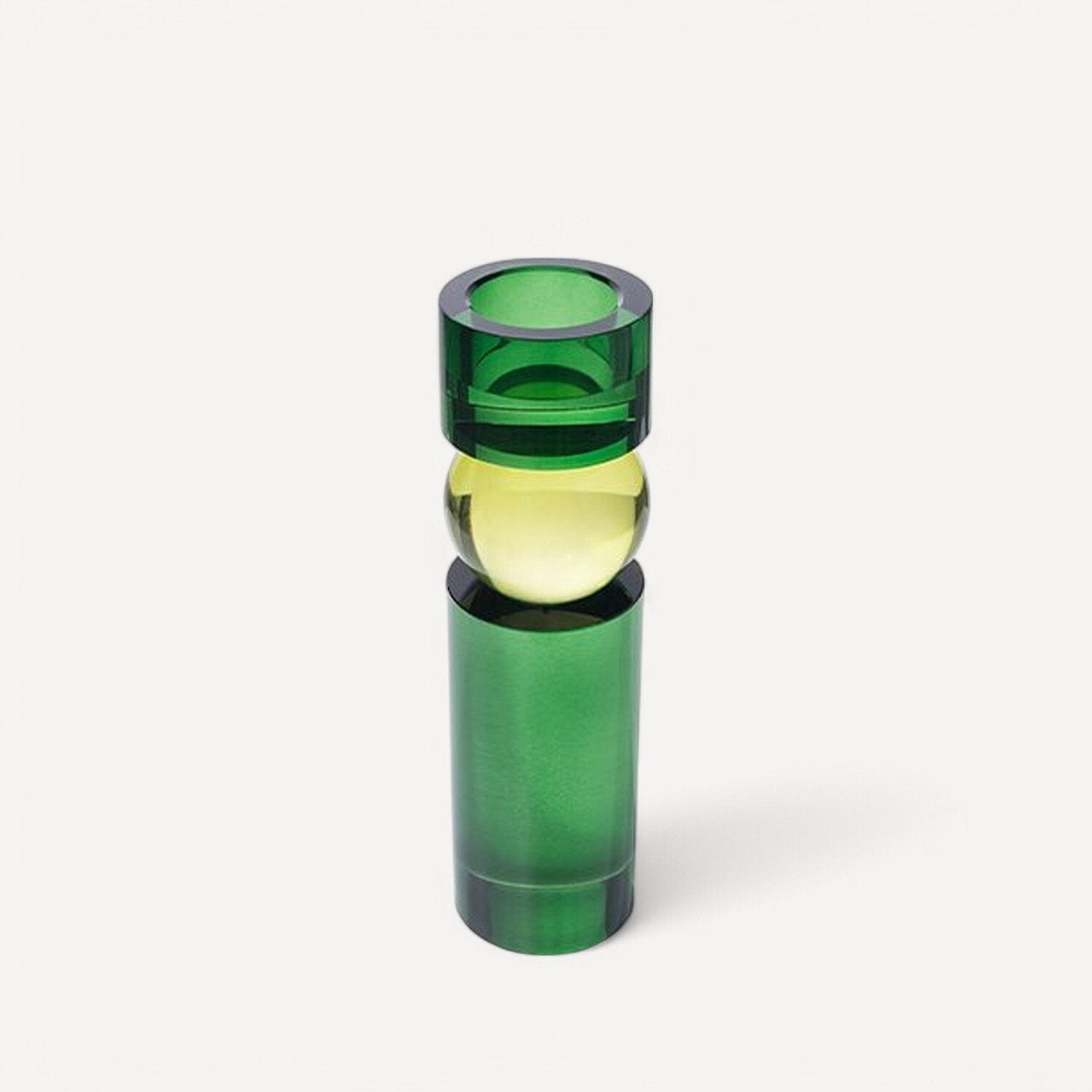 Yeşil Cam Mumluk Büyük